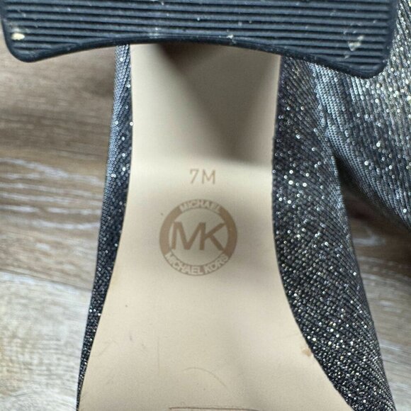 Michael Kors Mandy Flex Metallic Woven Boots Women's Size 7 - Picture 5 of 6